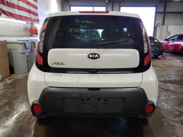 KNDJP3A53E7102290 - 2014 KIA SOUL + WHITE photo 6