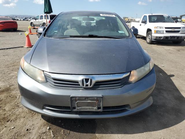 2HGFB2F58CH568694 - 2012 HONDA CIVIC LX GRAY photo 5