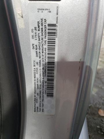 3VWBM31YX5M369548 - 2005 VOLKSWAGEN NEW BEETLE GL 银色 照片 12