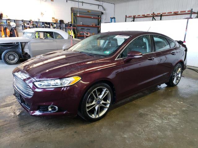 3FA6P0D90DR187041 - 2013 FORD FUSION TITANIUM MAROON photo 1