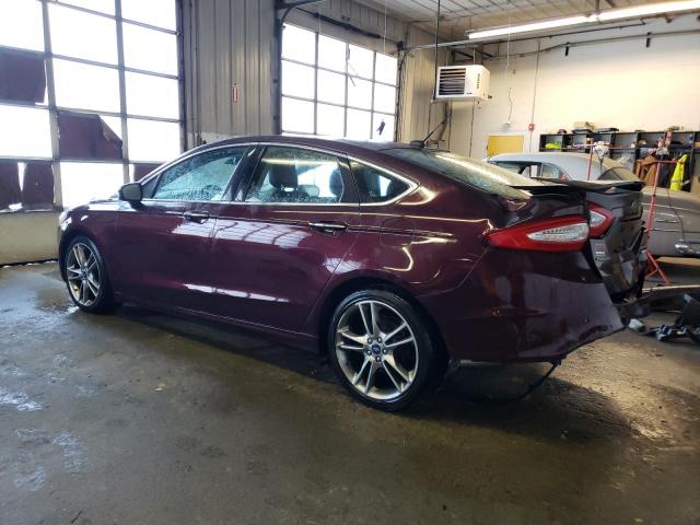 3FA6P0D90DR187041 - 2013 FORD FUSION TITANIUM MAROON photo 2