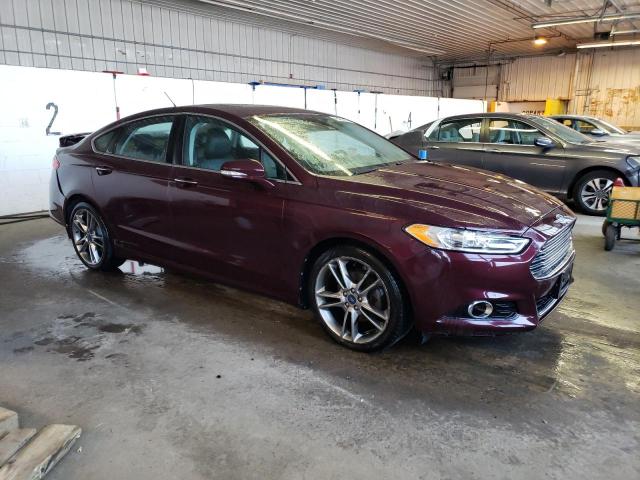 3FA6P0D90DR187041 - 2013 FORD FUSION TITANIUM MAROON photo 4