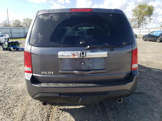 5FNYF3H53EB023879 - 2014 HONDA PILOT EXL GRAY photo 6