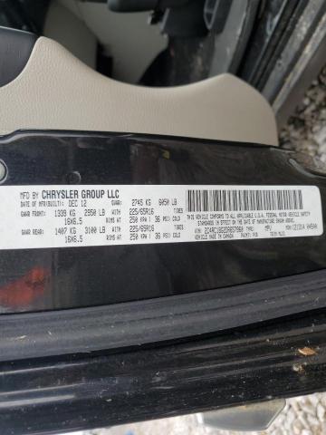 2C4RC1BG2DR657960 - 2013 CHRYSLER TOWN & COU TOURING შავი ფოტო 13