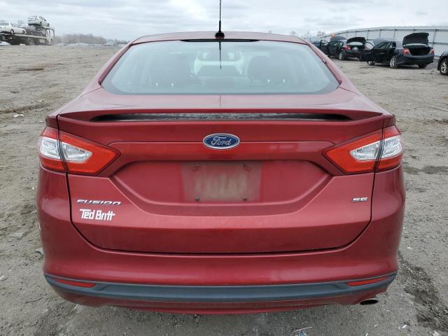 1FA6P0H76E5380243 - 2014 FORD FUSION SE BURGUNDY photo 6