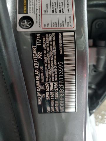 WDDHF8JB2FB113595 - 2015 MERCEDES-BENZ E 350 4MATIC GRAY photo 12