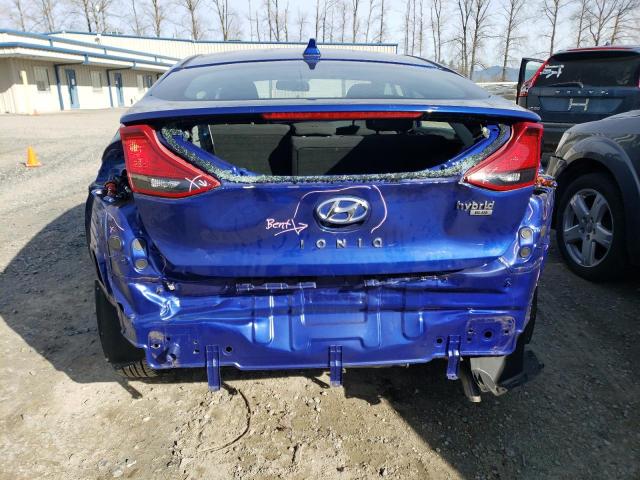 KMHC65LC1KU174181 - 2019 HYUNDAI IONIQ BLUE BLUE photo 6