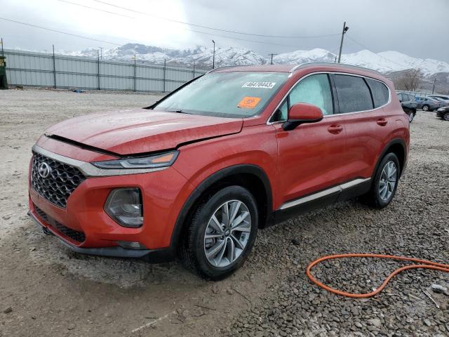 5NMS3CAD5KH056635 - 2019 HYUNDAI SANTA FE SEL MAROON photo 1