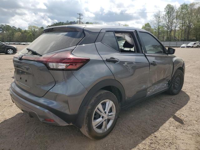 3N1CP5BVXNL519553 - 2022 NISSAN KICKS S GRAY photo 3