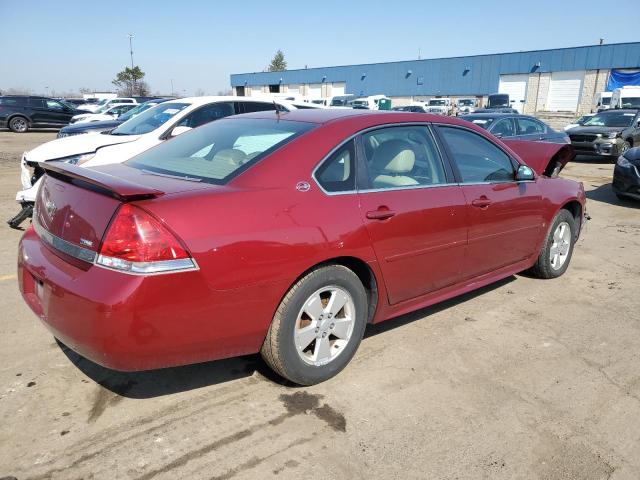 2G1WT57KX91231231 - 2009 CHEVROLET IMPALA 1LT RED photo 3