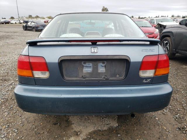 2HGEJ6674WH512859 - 1998 HONDA CIVIC LX BLUE photo 6