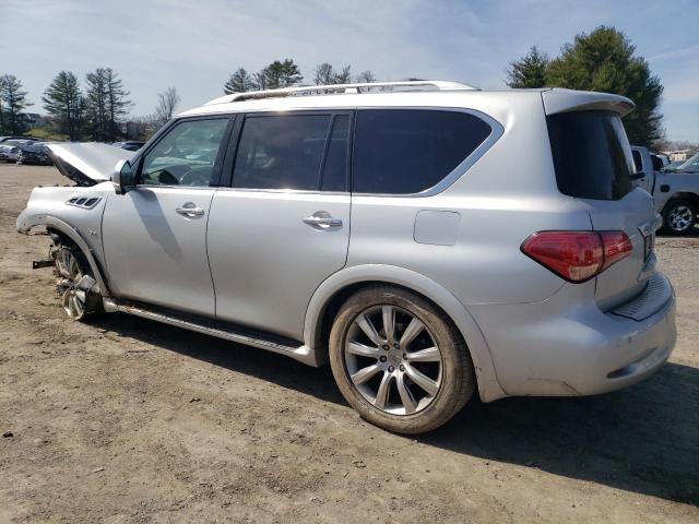 JN8AZ2NE2E9067619 - 2014 INFINITI QX80 SILVER photo 2