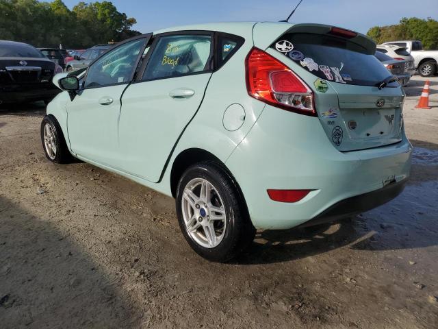 3FADP4EJXHM141016 - 2017 FORD FIESTA SE TURQUOISE photo 2