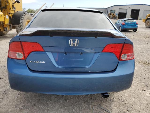 1HGFA16517L075249 - 2007 HONDA CIVIC LX BLUE photo 6