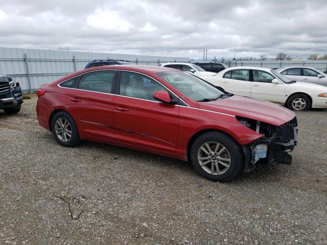 5NPE24AF9HH533456 - 2017 HYUNDAI SONATA SE RED photo 4