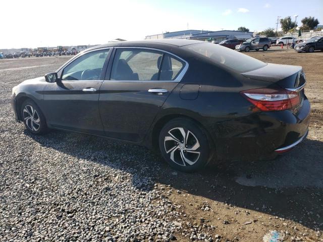 1HGCR2F39GA176664 - 2016 HONDA ACCORD LX BLACK photo 2