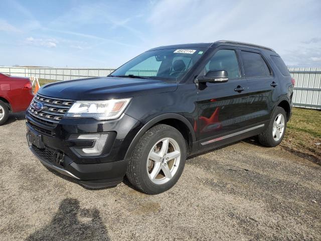 1FM5K8D88HGE34826 - 2017 FORD EXPLORER XLT BLACK photo 1