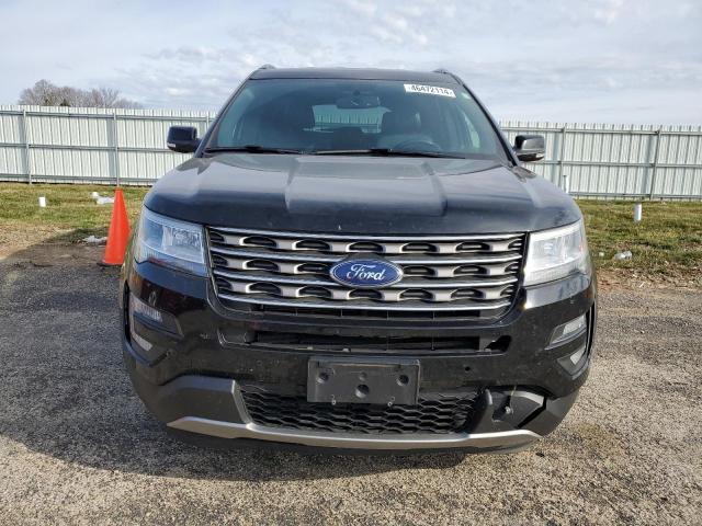 1FM5K8D88HGE34826 - 2017 FORD EXPLORER XLT BLACK photo 5