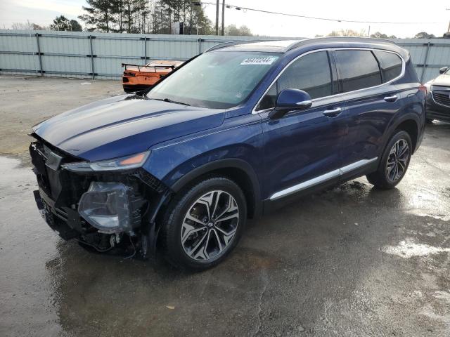 5NMS53AA8KH056242 - 2019 HYUNDAI SANTA FE LIMITED BLUE photo 1