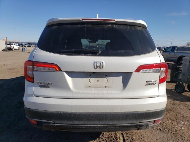 5FNYF6H29MB012567 - 2021 HONDA PILOT SE WHITE photo 6