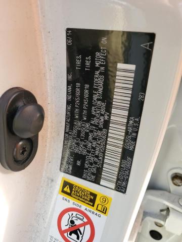 5TDJKRFH2ES058289 - 2014 TOYOTA HIGHLANDER XLE 白色 照片 14