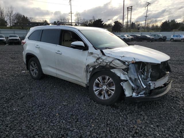5TDJKRFH2ES058289 - 2014 TOYOTA HIGHLANDER XLE 白色 照片 4