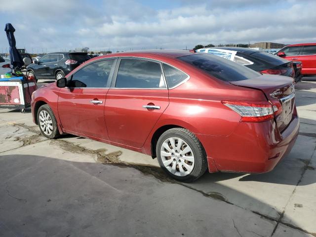 3N1AB7AP1FL684025 - 2015 NISSAN SENTRA S RED photo 2