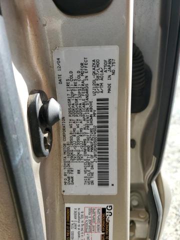 JTJBT20X050074502 - 2005 LEXUS GX 470 GOLD photo 13