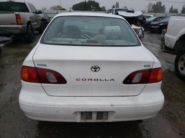 2T1BR12E5YC324897 - 2000 TOYOTA COROLLA VE WHITE photo 6