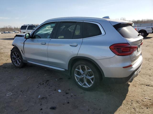 5UXTY5C06M9F31267 - 2021 BMW X3 XDRIVE30I SILVER photo 2