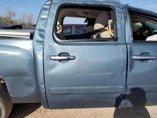 2GCEC13C371648259 - 2007 CHEVROLET SILVERADO C1500 CREW CAB BLUE photo 10