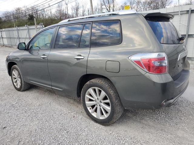 JTEBW3EH0A2046257 - 2010 TOYOTA HIGHLANDER HYBRID GRAY photo 2