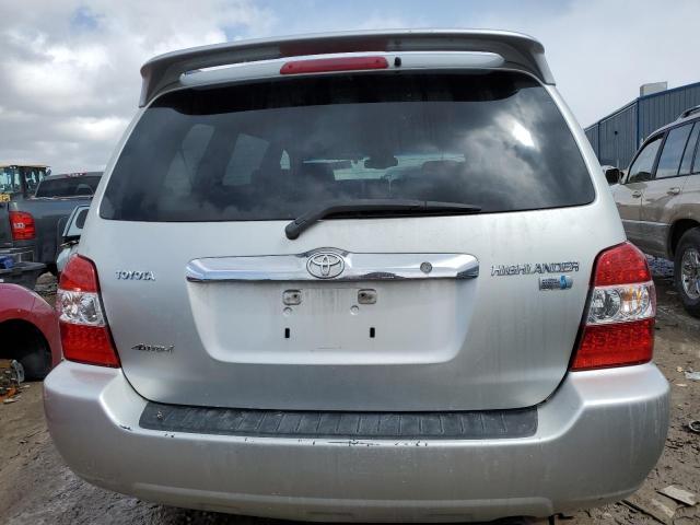 JTEEW21A460031859 - 2006 TOYOTA HIGHLANDER HYBRID SILVER photo 6