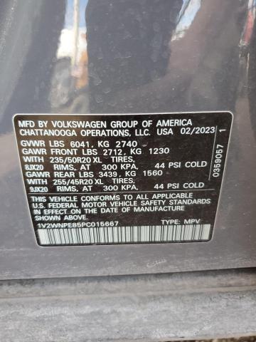 1V2WNPE85PC015667 - 2023 VOLKSWAGEN ID.4 PRO S 灰色 照片 13