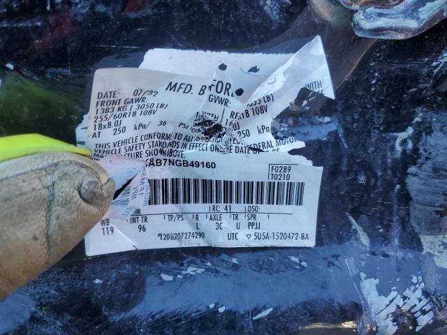 1FM5K8AB7NGB49160 - 2022 FORD EXPLORER POLICE INTERCEPTOR 黑色 照片 13