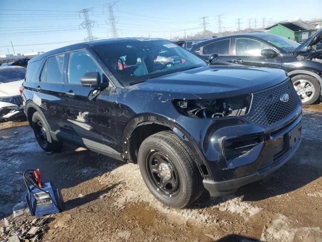 1FM5K8AB7NGB49160 - 2022 FORD EXPLORER POLICE INTERCEPTOR 黑色 照片 4
