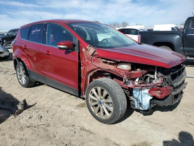 1FMCU9J90HUA63943 - 2017 FORD ESCAPE TITANIUM BURGUNDY photo 4