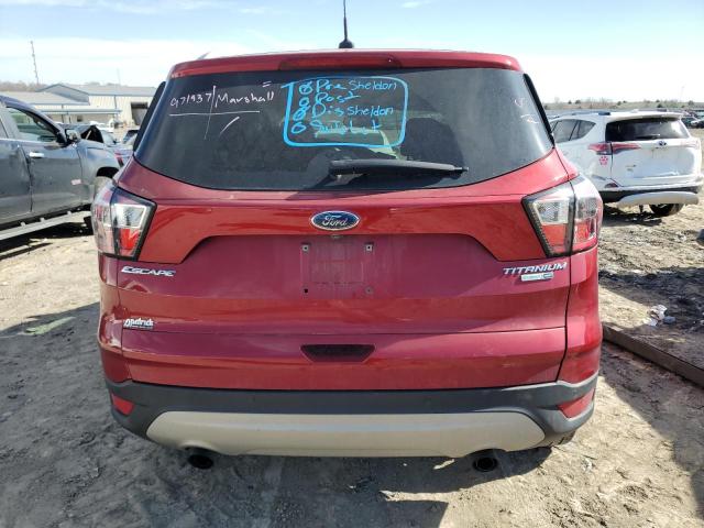 1FMCU9J90HUA63943 - 2017 FORD ESCAPE TITANIUM BURGUNDY photo 6