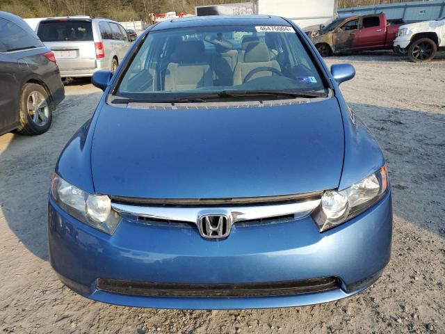 1HGFA16857L001665 - 2007 HONDA CIVIC EX BLUE photo 5