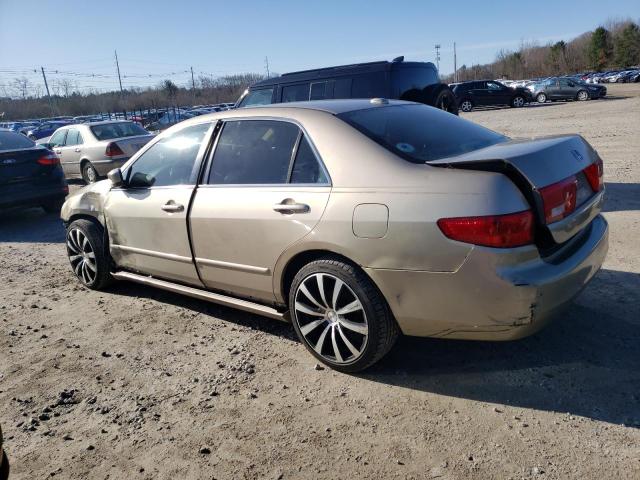 1HGCM66585A009345 - 2005 HONDA ACCORD EX BEIGE photo 2