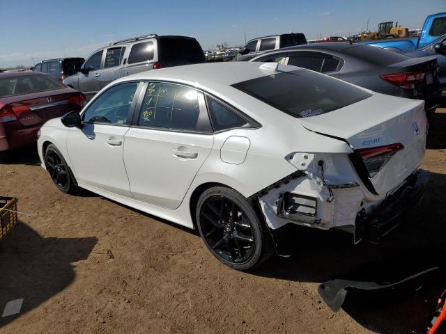 2HGFE2F55PH553843 - 2023 HONDA CIVIC SPORT WHITE photo 2