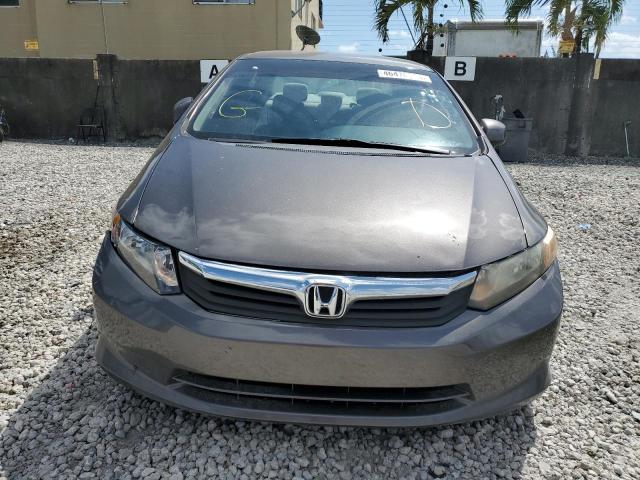 19XFB2F5XCE083905 - 2012 HONDA CIVIC LX GRAY photo 5