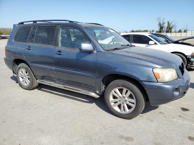 JTEEW21A060014332 - 2006 TOYOTA HIGHLANDER HYBRID BLUE photo 4