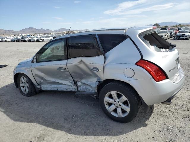 JN8AZ08T56W406567 - 2006 NISSAN MURANO SL SILVER photo 2