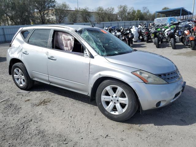 JN8AZ08T56W406567 - 2006 NISSAN MURANO SL SILVER photo 4