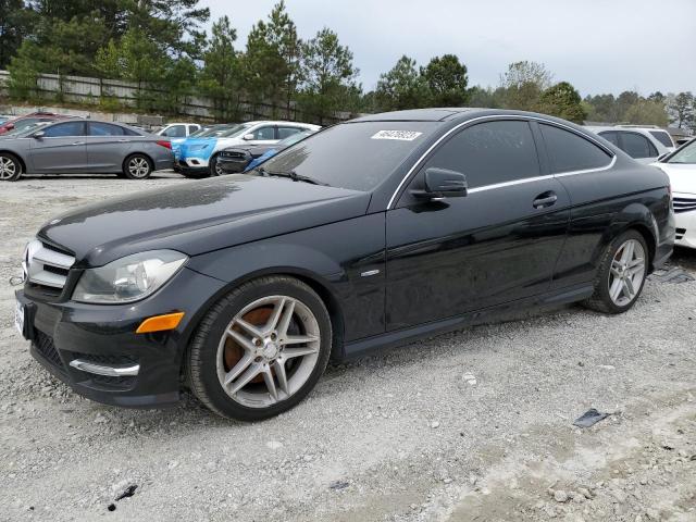 WDDGJ8JB7CF894094 - 2012 MERCEDES-BENZ C 350 4MATIC BLACK photo 1