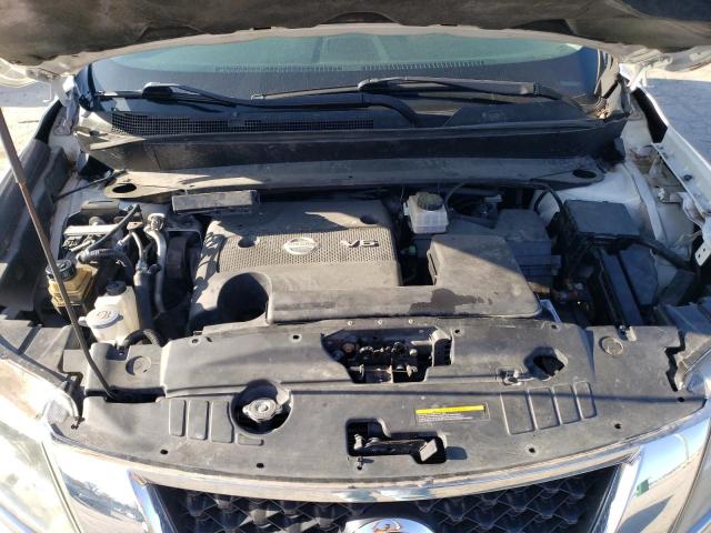 5N1AR2MM0DC637053 - 2013 NISSAN PATHFINDER S WHITE photo 12