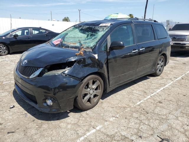 5TDXZ3DC8HS778663 - 2017 TOYOTA SIENNA SE BLACK photo 1