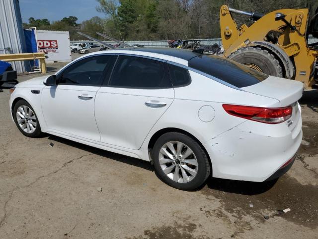 5XXGU4L39GG105564 - 2016 KIA OPTIMA EX WHITE photo 2