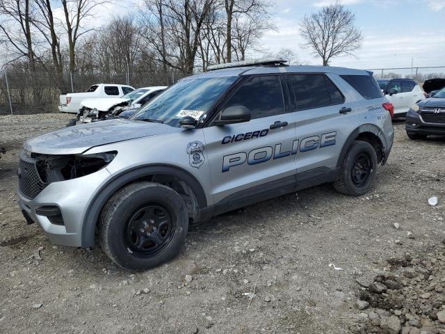 1FM5K8AB0LGC93369 - 2020 FORD EXPLORER POLICE INTERCEPTOR 银色 照片 1